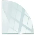 Tulup Glasplatte für Kamin Glasbodenplatte Transparent für Kamin Quartal 100x100 cmTransparente Kamin Glasplatte Bodenplatte aus Glas Transparent