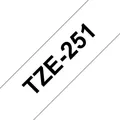 Brother TZE251 TZ251 24MM BLACK ON WHITE  TAPE TZE251, Black on white, TZe, ~E~