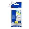 Brother TZE251 P-Touch Schriftband schwarz auf weiß 24mm Laminiert NEU