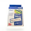 Beschriftungsband  Brother P-touch TZe-251 ,24mm/8m,Schwarz -Weiß Tape, Neu (28