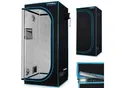 Growbox Komplettset – Indoor Gewächshaus mit 150W LED Vollspektrum Dimmbar, Carbon-Filter, Ventilator, Anzuchtzelt, Zuchtzelt - 60x60x180