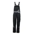 Planam  Highline Damen Latzhose schwarz/schiefer/zink Gr. 42, 2719042