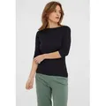Vero Moda 3/4-Arm-Shirt VMPANDA MODAL 3/4 TOP JRS NOOS Baumwollmischung, regular fit schwarz M (38)