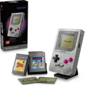 LEGO Super Mario Game Boy - DIY Set für Erwachsene - Nintendo Deko mit 2 Modulen inkl. Zelda & einem Stand - Retro Modellbau zum Ausstellen - Krea... - Grau