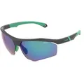 Polaroid 207374 Herren-Sonnenbrille Halbrand Eckig Kunststoff-Gestell, schwarz