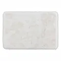 Schöner Wohnen Kollektion Badezimmerteppich 60 x 90 cm – sehr Flauschige Badematte weiß – waschbar und rutschhemmend