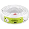 Goobay Koaxialkabel 49760, 25 M, Weiß, 6,5 Mm, Ccs, 90 Db