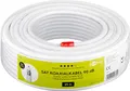 Goobay 49760 SAT Koaxialkabel Satellitenkabel 90 dB / Antennenkabel 25m / 2fach geschirmt / Kabelfernsehen HDTV - DVB-T - DVB-S Fernsehkabel / CCS Koax SAT Kabel / Weiß / 25m