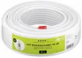 GOOBAY Koaxialkabel 49760, 25 m, weiß, 6,5 mm, CCS, 90 dB