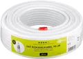 Goobay® 90 dB SAT-Koaxialkabel, doppelt geschirmt, 25 m, weiß