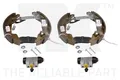 Bremsbackensatz NK 443668501 für OPEL H00 AGILA 12V F68 16V Twinport