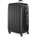 Monzana Koffer Baseline schwarz, Hartschale, 4 Rollen, 90 Liter, 46 x 70 x 28cm