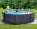 INTEX Aufstellpool-Set Graphite Gray Panel 478x124 cm