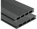 Konsta WPC Terrassendiele Nativo ECO Spezial Eiche dunkelgrau Hohlkammerprofil 3000 x 145 x 22,5 mm
