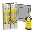 EASYmaxx Insektenschutz-Fensterrahmen ausziehbares Teleskop-Insektenschutzgitter,  anthrazit, 4er Set, (4-St), Fliegengitter Fenster, mit vormontierten Rahmen, Moskitonetz
