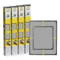 EASYmaxx Magic Fit Insektenschutz Fenster 4er Set Fliegen Gitter Moskito Netz