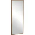 Homcom - Wandspiegel Garderobenspiegel 125 X 45cm Flurspiegel Mit Holzrahmen Ganzkörperspiegel Hängespiegel Wohnzimmerspiegel Für Schlafzimmer Natur