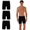 Myproblems Langes Bein Baumwolle Boxershorts Unterwäsche Herren S-XXL Männer Unterhosen verlängertes Hosenbein nachhaltig ohne kratzenden Zettel (3, 3XL) (as3, Alpha, 4X_l, Regular, Regular, Schwarz)