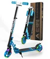 Apollo Skyracer City Roller mit LED Leuchträdern, Roller für Kinder ab 6 Jahre, City-Scooter mit Federung, Tretroller für Kinder und Teens, klappbar und höhenverstellbar