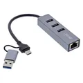 InLine 4in1 Gigabit Hub (USB-A, USB-C, 4 Ports) (33380S)