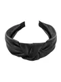 axy Haarreif Haarreif mit Knoten in Kunstleder Optik, Klassische und Vintage Damen Haareifen Haarband