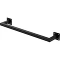 Kleiderstange Rechteck Für Die Wand, T12cm X B60cm, Schwarz, Aus Stahl, Rostfrei, Garderobenstange U-form, Kleiderständer Wandmontage, Kleidergestell Garderobenhalter, Inkl. Montagematerial - Ml-design