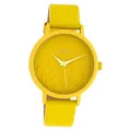 Oozoo Damenuhr Timepieces C10602 gelb Lederarmband Quarz Analoguhr UOC10602