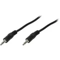 LogiLink Audiokabel CA1048, 0,2m, 3,5mm Klinke / 3,5mm Klinke