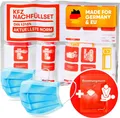 Purahelp KFZ-Verbandtasche Nachfüllset DIN 13164 nach aktueller Norm 2025 (StVO konform), (44 St), Inkl. Beatmungstuch - Erste Hilfe Set Auto Verbandskasten Auto 2025