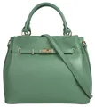 Samantha Look Henkeltasche, echt Leder, Made in Italy, geräumige Henkeltasche mit Smartphonefach