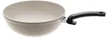 Fissler Ceratal/Aluminium-Wok (Ø 30 cm, 5,2 L) Keramik-Bratpfanne beschichtet antihaftend, hoher Rand, Made in Germany – Induktion, Grau