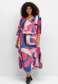 sheego Große Größen: Maxikleid mit Grafikprint, im Lagenlook, pink gemustert, Gr.40-58 15580902301