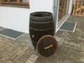 Regentonne Wasserfass 225L Holzfass Weinfaß gebraucht Messinghahn Deckel m.Griff
