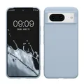 kwmobile Hülle für Google Pixel 8 TPU Case - Handyhülle unterstützt kabelloses Laden, Flexible Schutzhülle, gummiertes Cover in Hellblau matt