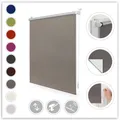 Lichtblick Original Seitenzugrollo "Klemmfix Hitzeschutz" Gr. 15, grau (taupe, taupe), 150cm, 95cm