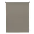 Lichtblick Thermorollo ohne Bohren, Klemmfix, Verdunklungsrollo, Hitzeschutz, Sichtschutz, Wandmontage, Deckenmontage, Rollo für Fenster und Türen B95 x H150 cm, Taupe