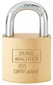 Burg Wächter D 600 60 Diamant Zylinder-Vorhängeschloss, Präzisions-Schließwerk,