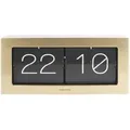 Karlsson Wand/Tischuhr, Gold, Metall, Rechteckig, 37x17.5x9 cm, CE, Dekoration, Uhren, Tischuhren