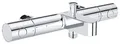 GROHE Grohtherm 800 Cosmopolitan | Thermostat-Wannenbatterie, ohne Anschlüsse - mit ergonomischem Metallgriff und Spartaste, Umstellung: Wanne/Dusche | chrom | 34770000