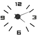 vidaXL 3D-Wanduhr Modernes Design Schwarz 100 cm XXL