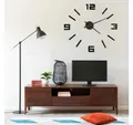 vidaXL Wanduhr (3D-Wanduhr Modernes Design Schwarz 100 cm XXL)