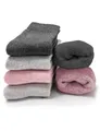 Occulto Damen Warme Thermosocken 80% Baumwolle 6er Pack (Modell: Smilla) Pink Grau 39-42