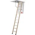 Dolle Bodentreppe clickFIX® thermo 3-teilig bis 274cm Raumhöhe mit U-Wert 0,38 Deckenöffnung 140x70cm
