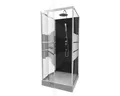 Komplettdusche Aurlane Study 90 x 90 x 225 cm silber-matt