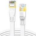 CAT 8 Kabel, 12m, Gigabit, Hochgeschwindigkeit 40Gbps, flach, LAN, Netzwerkkabel