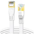 CAT8 Kabel 12m Ethernet LAN Kabel 40Gbps 2000MHz Flach Kupfer vergoldet