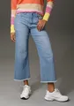 7/8-Jeans, mit leicht ausgefranstem Beinabschluss, Gr. 38 - N-Gr, blue N-Gr