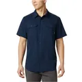 Hemden Herren, Columbia Utilizer II Solid Short Sleeve Shirt, Dunkelblau