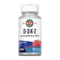 KAL Vitamin D-3 K-2 1000 i. E. + 45 mcg MK-7 ActivMelt™ | 60 Tabletten | glutenfrei | ohne Gentechnik | laborgeprüft | Nahrungsergänzungsmittel | mit Vitamin K2 & D3 | Erhaltung normaler Knochen