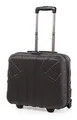 suitline - Pilotentrolley Hartschale, Business Trolley, Kabinengepäck, Handgepäck Trolley, Pilotenkoffer, Bordcase, Bordgepäck, TSA, ABS, 2 Rollen, Titan